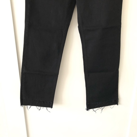 Rag & Bone Black Nina High-Rise Stove Pipe Straight Jeans 30 - Picture 9 of 13